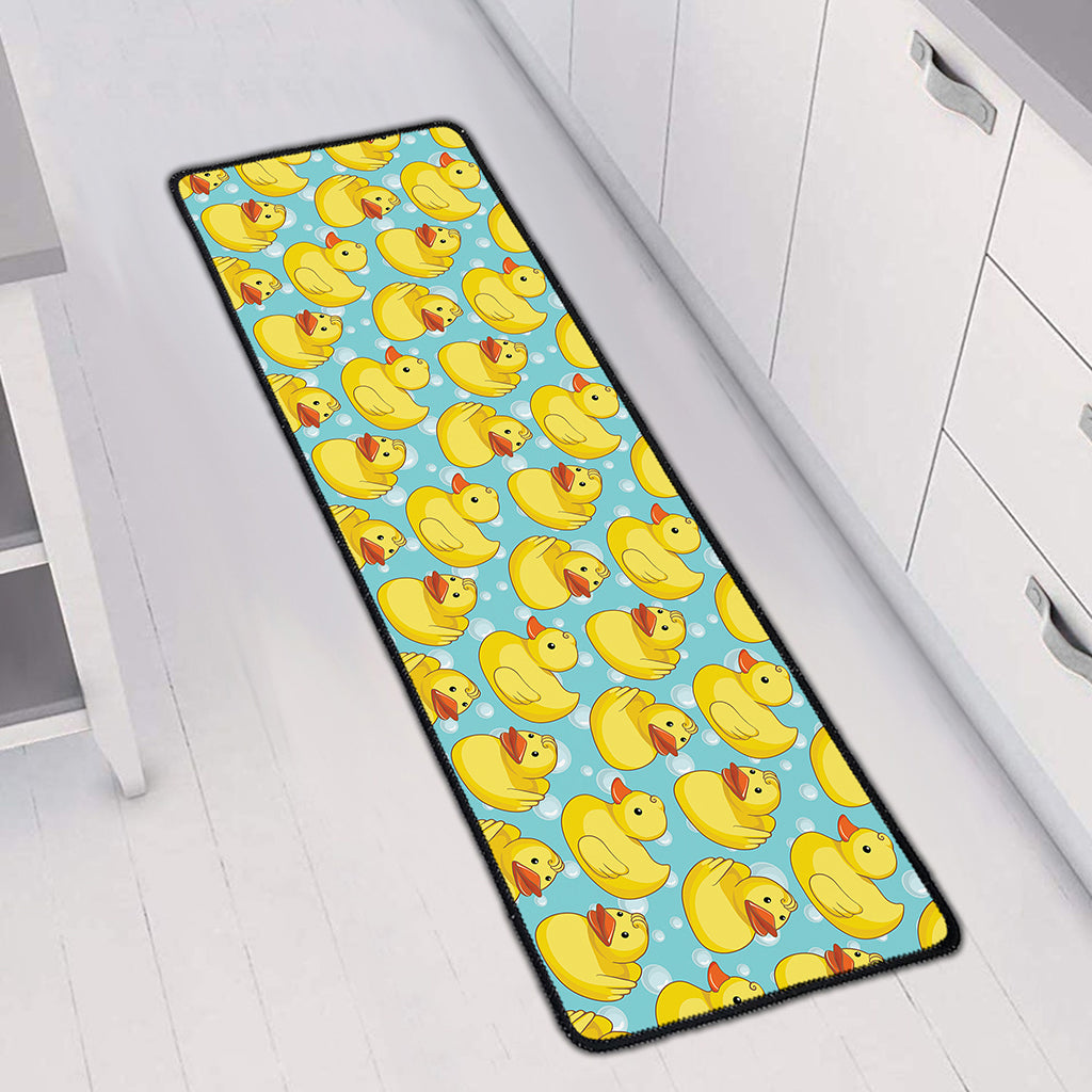 Cute Cartoon Duck Pattern Print Long Kitchen Mat