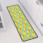 Cute Cartoon Duck Pattern Print Long Kitchen Mat