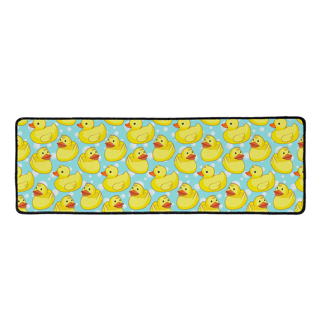 Cute Cartoon Duck Pattern Print Long Kitchen Mat