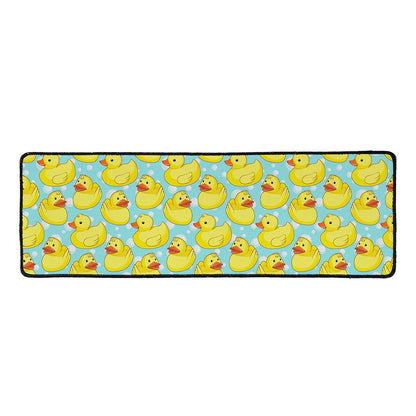 Cute Cartoon Duck Pattern Print Long Kitchen Mat