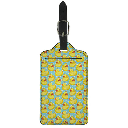 Cute Cartoon Duck Pattern Print Luggage Tag