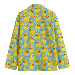 Cute Cartoon Duck Pattern Print Men's Blazer