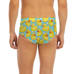 Cute Cartoon Duck Pattern Print Men's Briefs