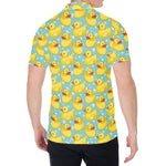 Cute Cartoon Duck Pattern Print Men's Shirt