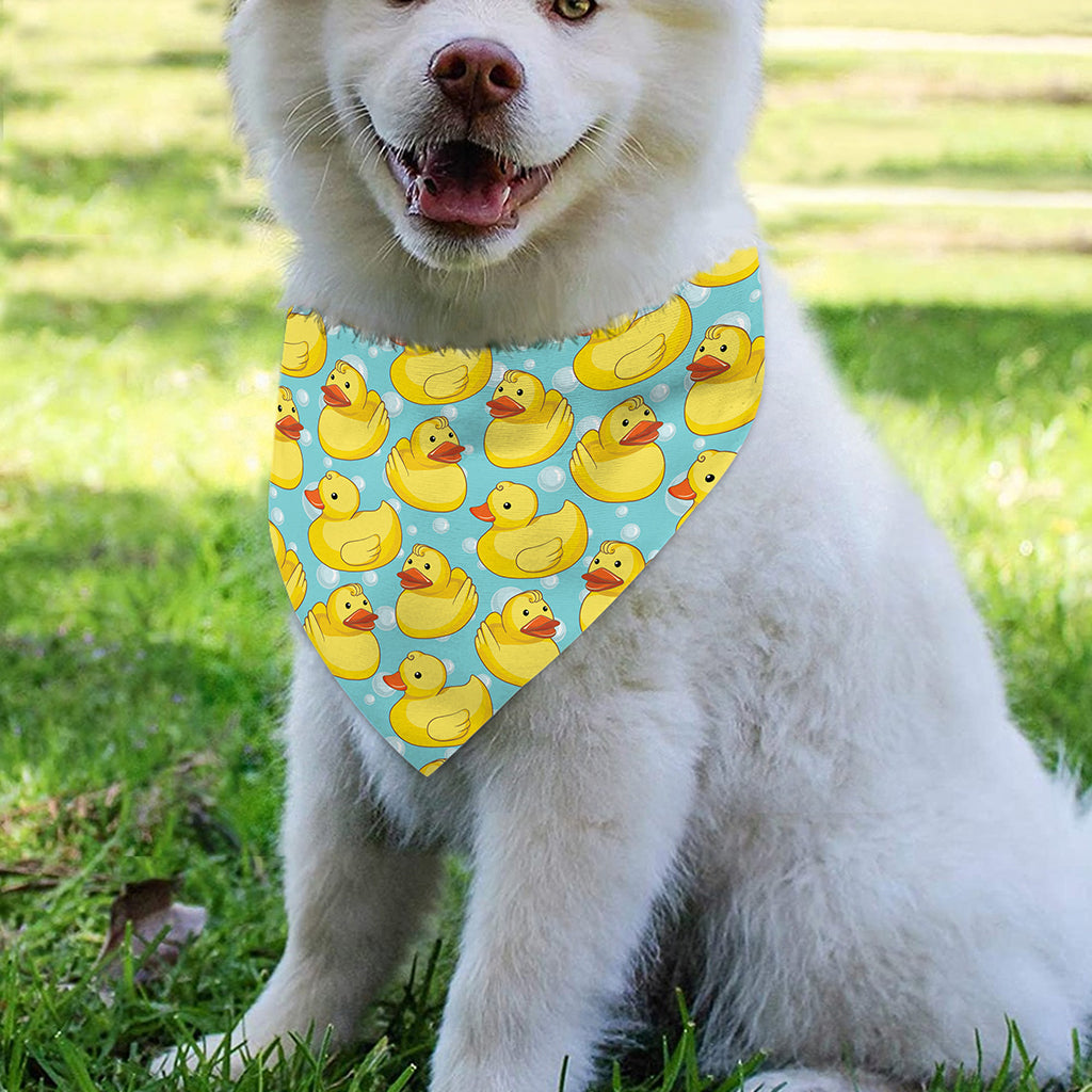 Cute Cartoon Duck Pattern Print Over The Collar Dog Bandana