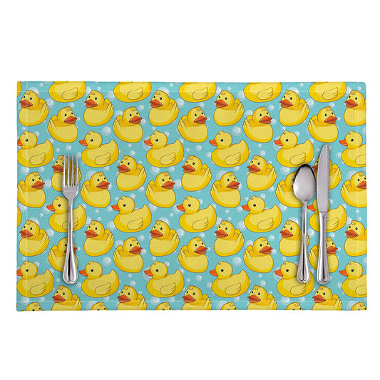 Cute Cartoon Duck Pattern Print Placemat