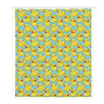 Cute Cartoon Duck Pattern Print Polyester Shower Curtain