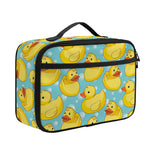Cute Cartoon Duck Pattern Print Portable Lunch Bag