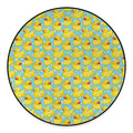 Cute Cartoon Duck Pattern Print Round Floor Mat