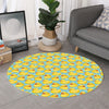 Cute Cartoon Duck Pattern Print Round Rug