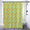 Cute Cartoon Duck Pattern Print Shower Curtain