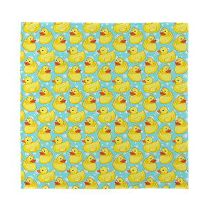 Cute Cartoon Duck Pattern Print Silk Bandana