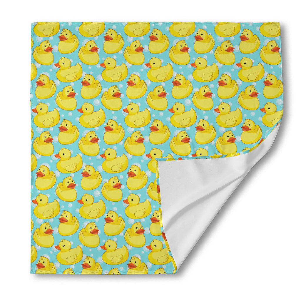 Cute Cartoon Duck Pattern Print Silk Bandana