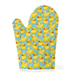 Cute Cartoon Duck Pattern Print Single Oven Mitt