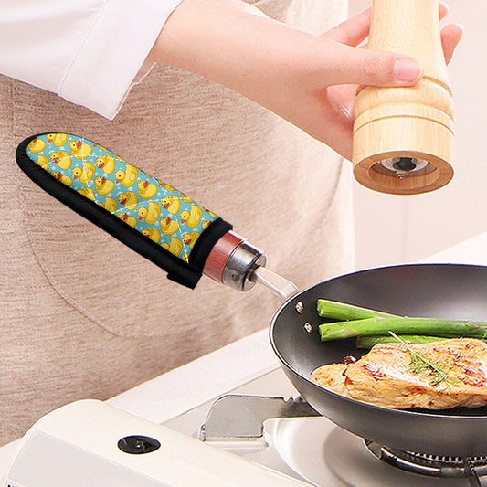 Cute Cartoon Duck Pattern Print Skillet Handle Cover