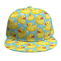 Cute Cartoon Duck Pattern Print Snapback Cap