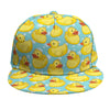 Cute Cartoon Duck Pattern Print Snapback Cap