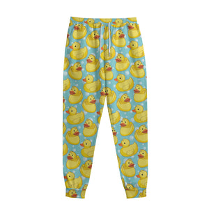 Cute Cartoon Duck Pattern Print Sweatpants