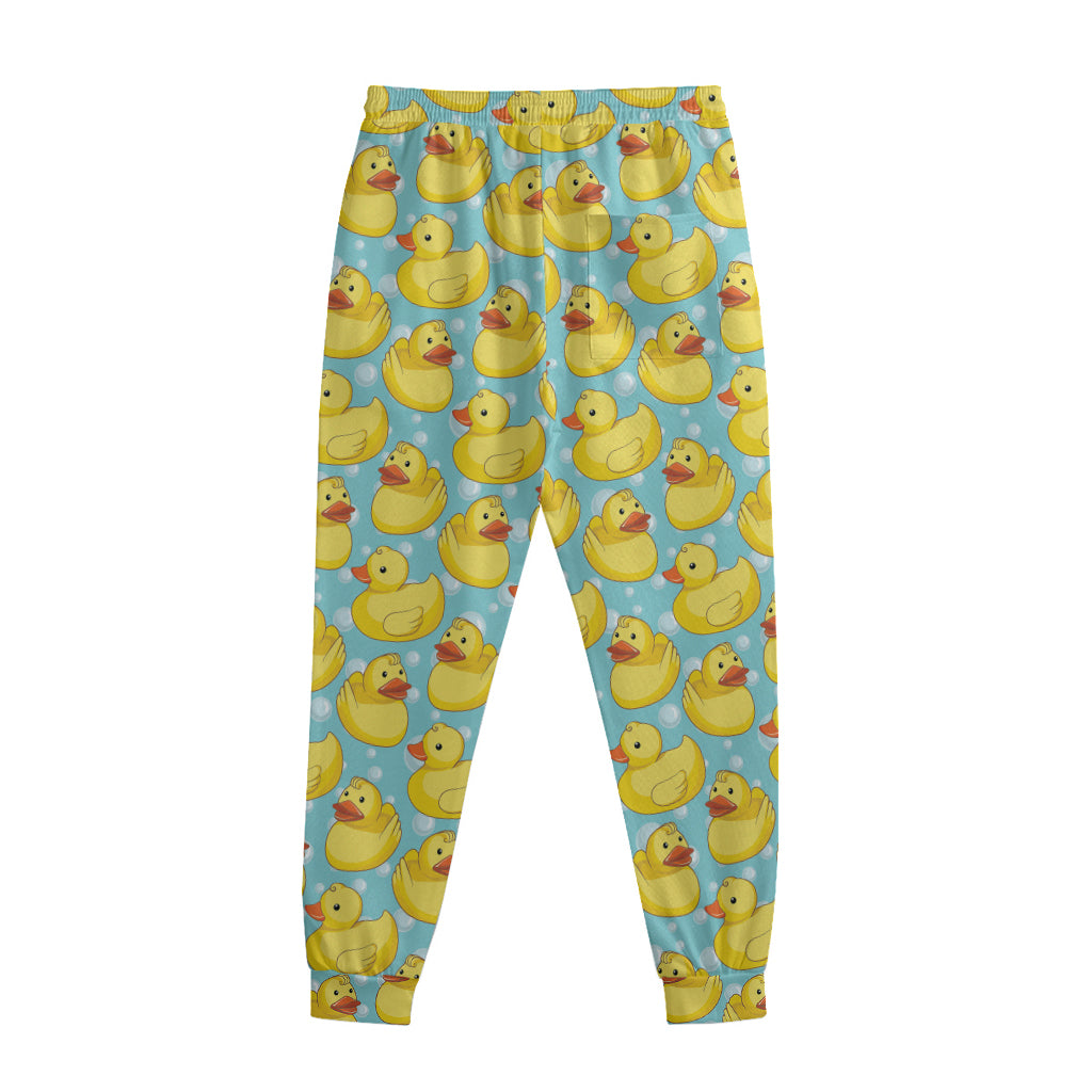 Cute Cartoon Duck Pattern Print Sweatpants