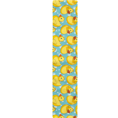 Cute Cartoon Duck Pattern Print Table Runner