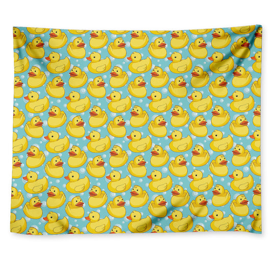 Cute Cartoon Duck Pattern Print Tapestry