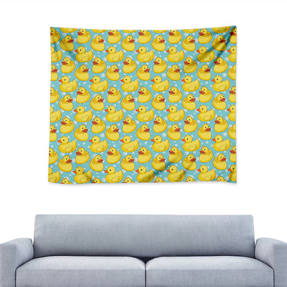 Cute Cartoon Duck Pattern Print Tapestry