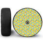 Cute Cartoon Duck Pattern Print Tire Cover With Camera Hole