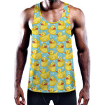 Cute Cartoon Duck Pattern Print Training Tank Top