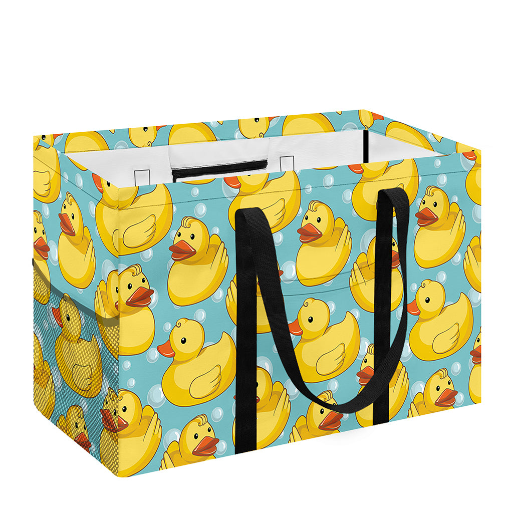 Cute Cartoon Duck Pattern Print Utility Tote Bag