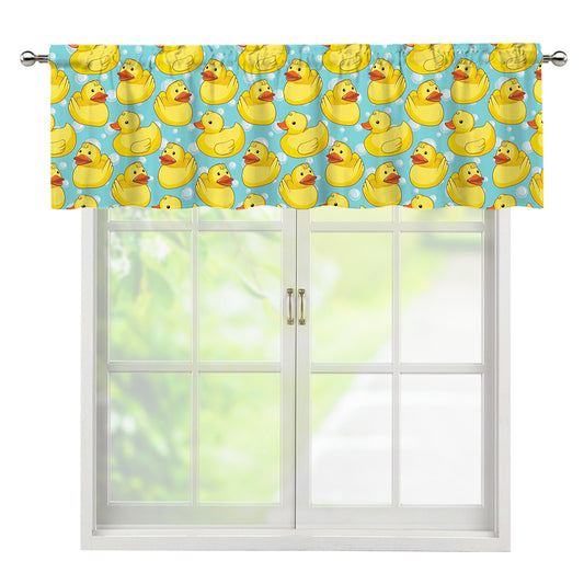 Cute Cartoon Duck Pattern Print Window Valance