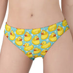 Cute Cartoon Duck Pattern Print Women's Panties