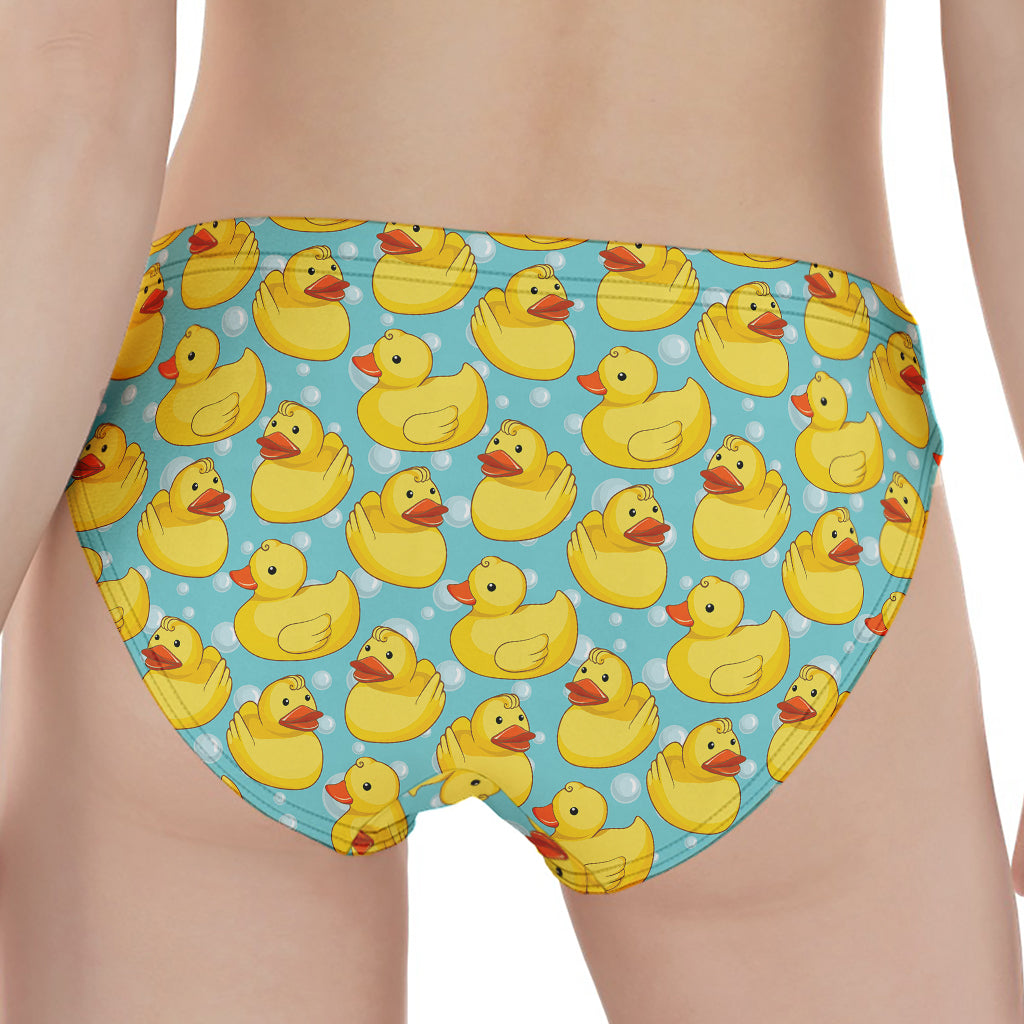 Cute Cartoon Duck Pattern Print Women's Panties