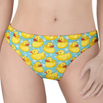 Cute Cartoon Duck Pattern Print Women's Thong