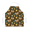 Cute Cartoon Gemini Pattern Print Adjustable Apron