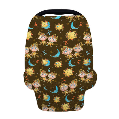 Cute Cartoon Gemini Pattern Print Baby Seat Cover