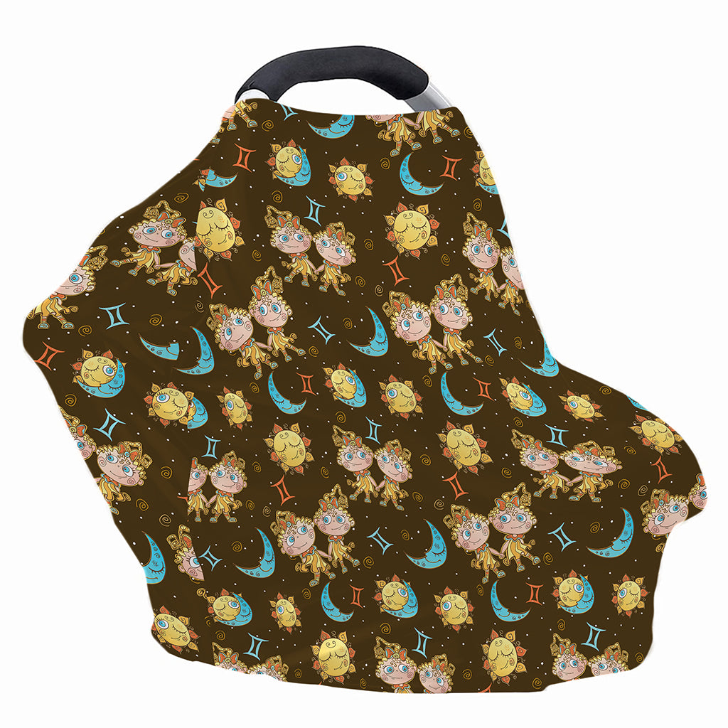Cute Cartoon Gemini Pattern Print Baby Seat Cover