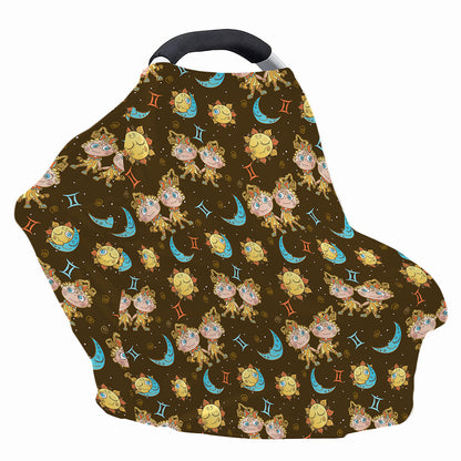 Cute Cartoon Gemini Pattern Print Baby Seat Cover
