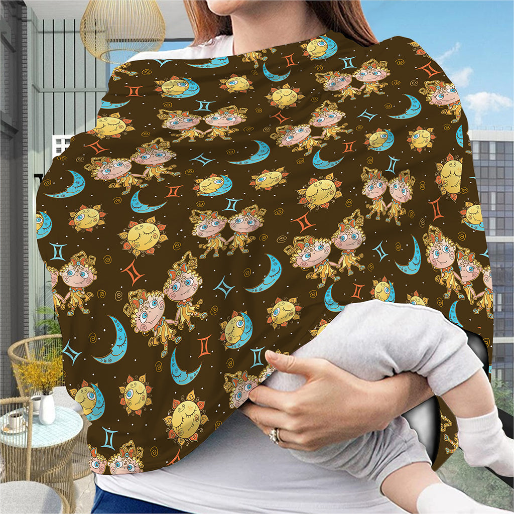 Cute Cartoon Gemini Pattern Print Baby Seat Cover
