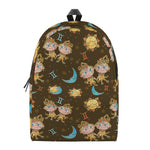 Cute Cartoon Gemini Pattern Print Backpack