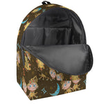 Cute Cartoon Gemini Pattern Print Backpack