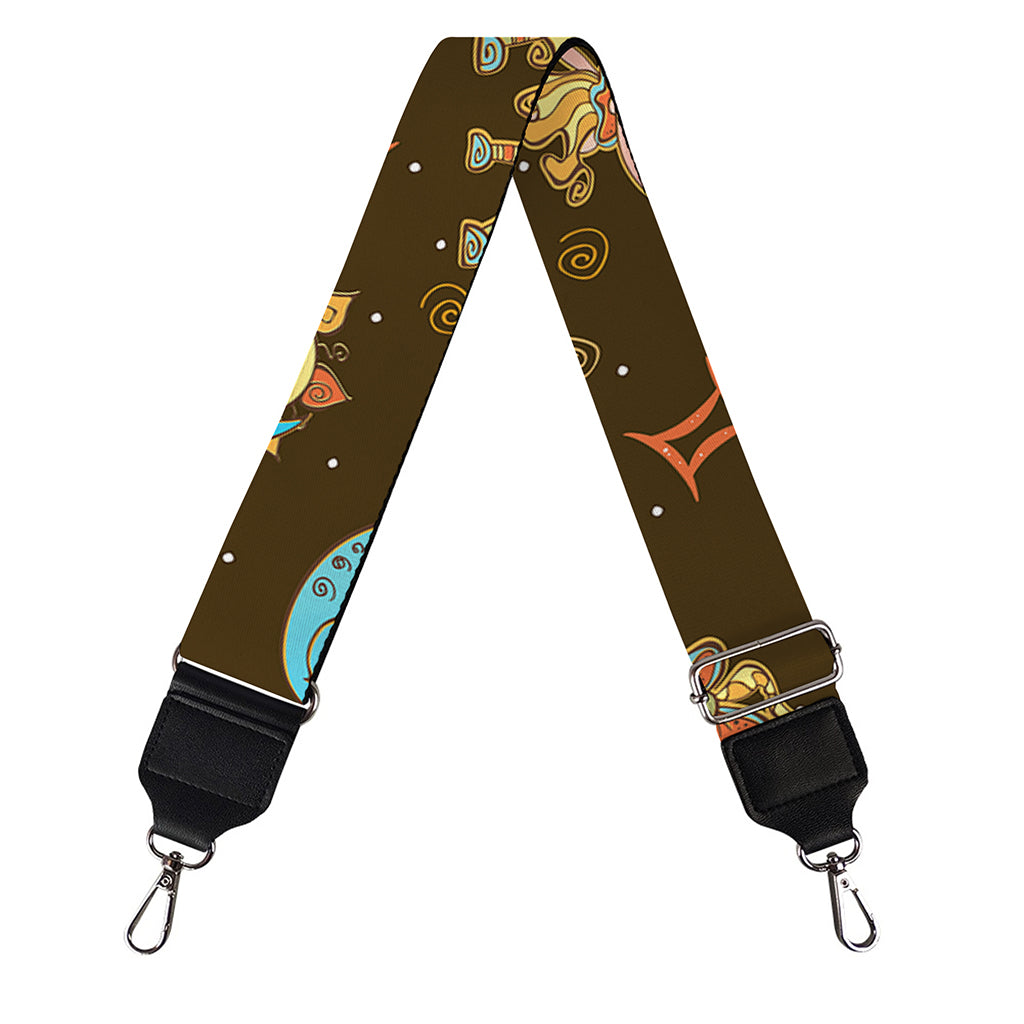 Cute Cartoon Gemini Pattern Print Bag Strap