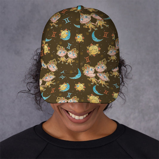 Cute Cartoon Gemini Pattern Print Baseball Cap