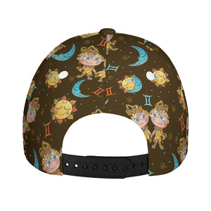 Cute Cartoon Gemini Pattern Print Baseball Cap