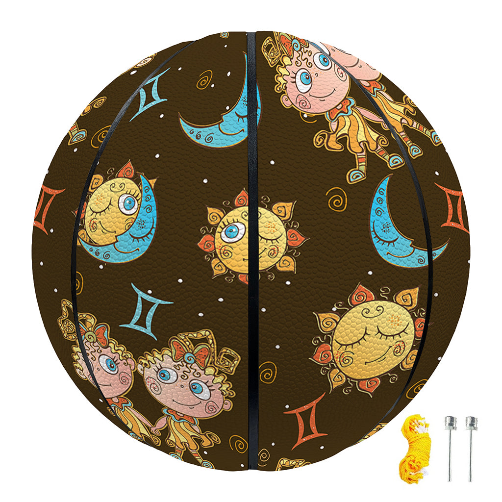 Cute Cartoon Gemini Pattern Print Basketball