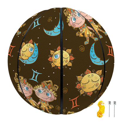 Cute Cartoon Gemini Pattern Print Basketball