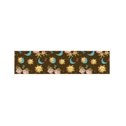 Cute Cartoon Gemini Pattern Print Bed Runner