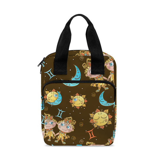 Cute Cartoon Gemini Pattern Print Bible Tote Bag