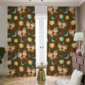 Cute Cartoon Gemini Pattern Print Dimout Pencil Pleat Curtains