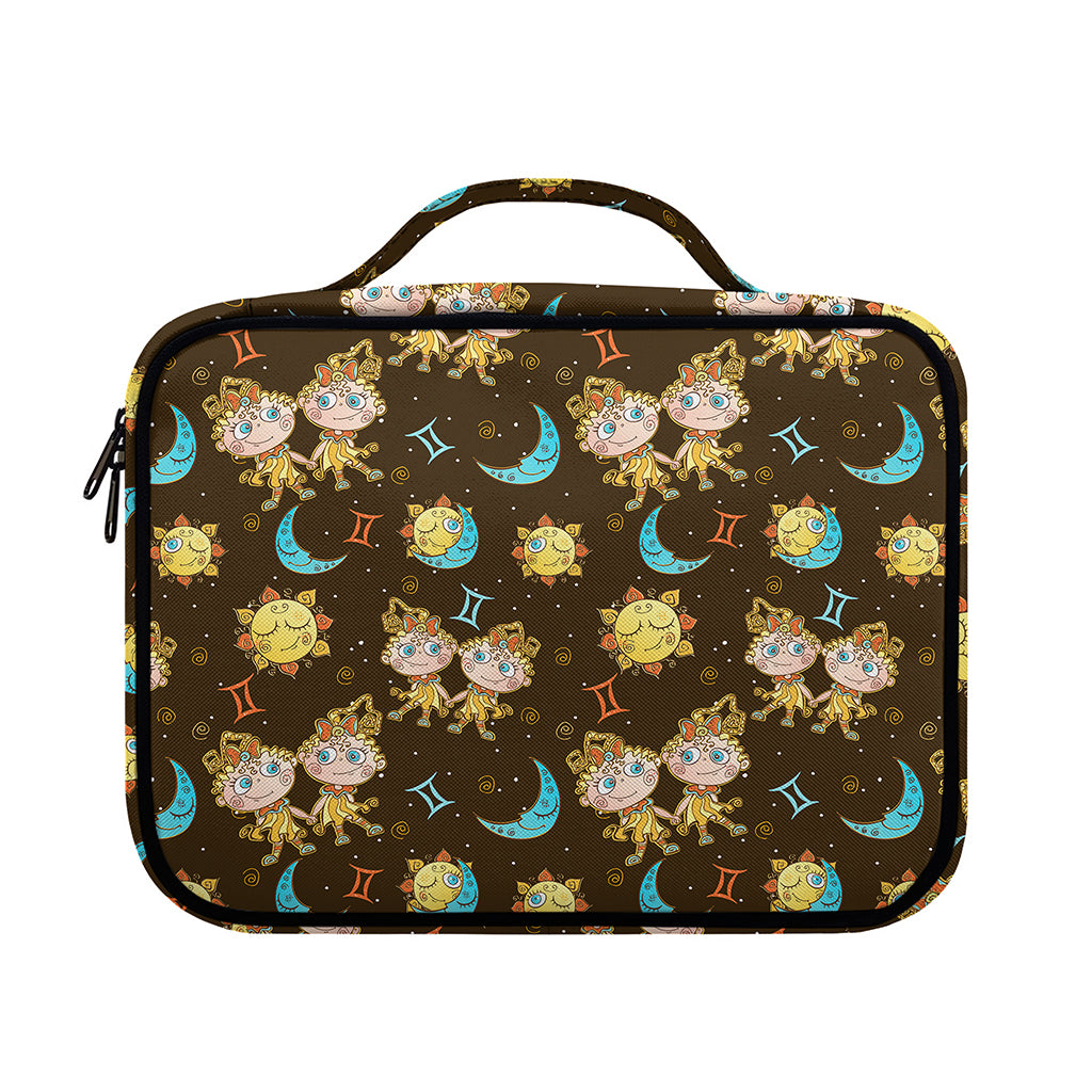 Cute Cartoon Gemini Pattern Print Briefcase Bible Bag