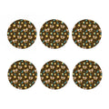 Cute Cartoon Gemini Pattern Print Coaster Set